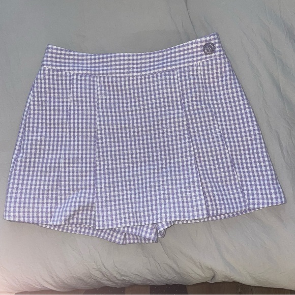 Purple Plaid Skort - Picture 8 of 9